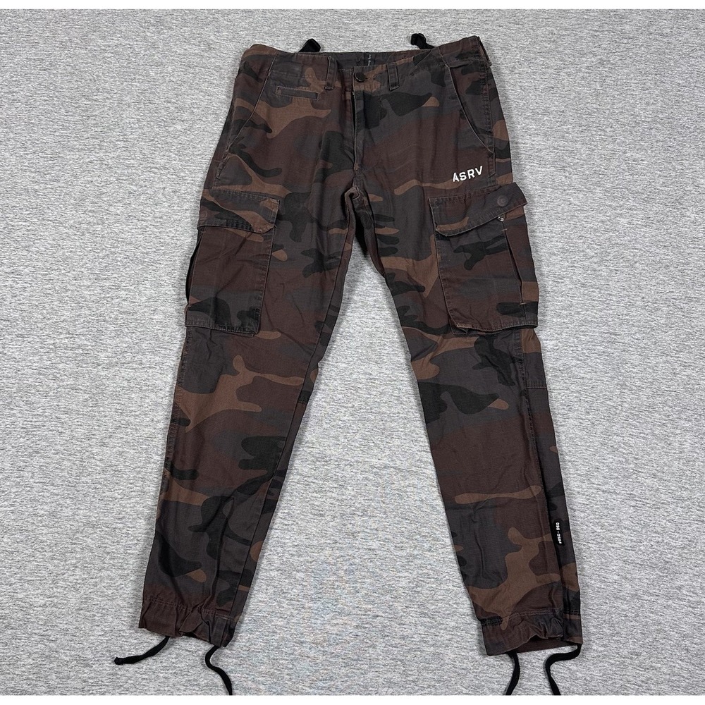 ASRV Pants Men Small Weather Ready Technical Ripstop Rust Camo DSG-0564